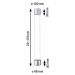 PAULMANN URail LED závěs Aldan / 8,5 / 1x4,5W 4000K stmívatelné 230V matný chrom/černá