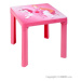 Dětský zahradní nábytek - Plastový stůl růžový
