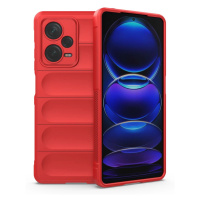 Pouzdro Magic Shield pro Xiaomi Redmi Note 12 Pro+ flexibilní pancéřové pouzdro červené barvy