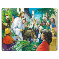 Puzzle MAXI - BIBLE - Ježíš - příchod do Jeruzaléma/33 dílků - Larsen
