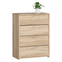 Ak furniture Botník Marienne 60 cm - 4 dvířka dub sonoma