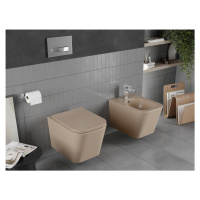 MEXEN Teo Závěsná WC mísa včetně sedátka s slow-slim, duroplast, cappuccino mat 30854064