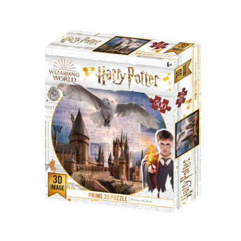 PRIME 3D PUZZLE - Harry Potter - Bradavice a Hedvika 500 dílků
