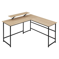 tectake 404229 psací stůl melrose 140x130x76,5cm - Industriální dřevo tmavé, rustikální - Indust