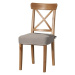 Dekoria Sedák na židli IKEA Ingolf, šedo-béžová, židle Inglof, Etna, 705-09