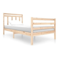 Rám postele masivní dřevo 100 × 200 cm, 3100644