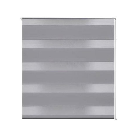 Roleta den a noc \ Zebra \ Twinroll 70x120 cm šedá SHUMEE
