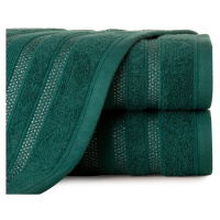 Bavlněný froté ručník s proužky JUDYTA 50x90 cm, zelená, 500 gr Mybesthome
