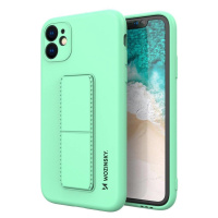 Wozinsky Kickstand Case silikonové pouzdro se stojánkem pro Samsung Galaxy A22 4G mint