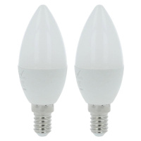 LED žárovka candle svíčka 5W E14 3000K 450LM, 2 pack