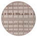 Hnědo-béžový venkovní koberec Ragami Madrid, ø 120 cm