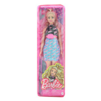 Popron.cz Barbie Modelka - černo-modré šaty s ledvinkou HJT01