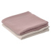 Sada 2 dětských ručníků z organické bavlny Kave Home Hilen Pink, 87 x 87 cm