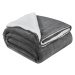 Juskys Fleecová deka 150x200 cm tmavě šedá