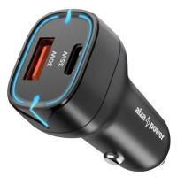 AlzaPower Car Charger P200 USB-A + USB-C Power Delivery 35W černá