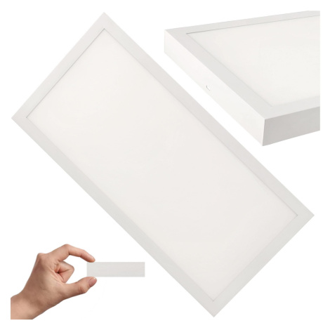 Přisazený LED panel 24W 1900lm bílý 60x30cm, Neutrální bílá Berge