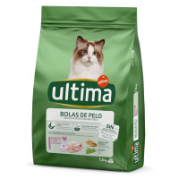 Ultima Cat Hairball - krocaní & rýže - Výhodné balení: 2 x 7,5 kg