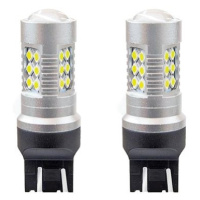 AMIO LED žárovka 12V/24V 1157 CAN-BUS 24x SMD 3030 T20 7443 21/5W bílá 5600k, sada 2 ks