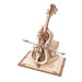 RoboTime 3D dřevěné mechanické puzzle Kouzelné violoncello (elektrický pohon)