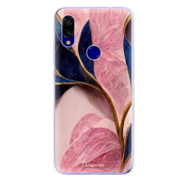 iSaprio Pink Blue Leaves pro Xiaomi Redmi 7