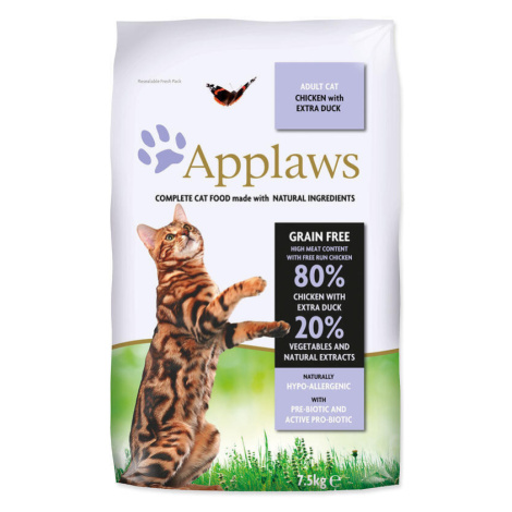 Granule APPLAWS Dry Cat Chicken with Duck 7,5kg