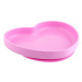 CHICCO - Silikonový talíř srdíčko růžová 9 m+