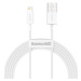 Kabel Baseus Superior Series Cable USB to iP 2.4A 2m (white) (6953156205468)