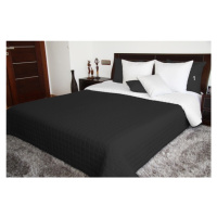 Oboustranné prošívané přehozy přes postel v černo bílé barvě