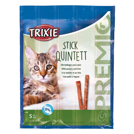 Trixie PREMIO Stick Quintett - drůbeží a játra (20 x 5 g)
