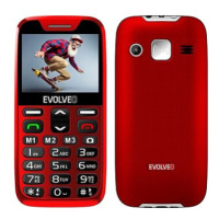 EVOLVEO EasyPhone XD červeno-stříbrný