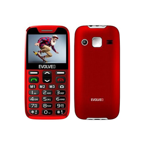 EVOLVEO EasyPhone XD červeno-stříbrný