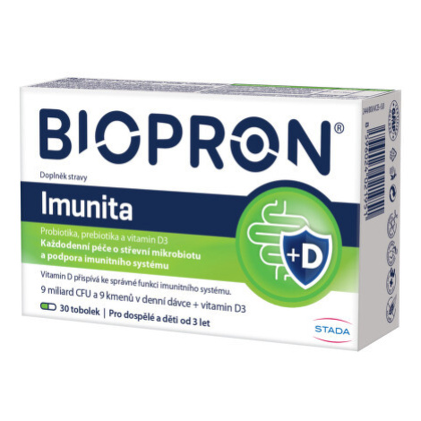 Biopron Imunita probiotika, prebiotika + vitamin D tbl.30