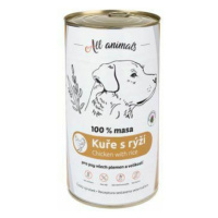 All Animals DOG kuřecí mleté s rýží 1200g + Množstevní sleva Sleva 15%