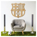 Dřevěné logo klubu - FC Barcelona
