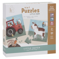 LITTLE DUTCH - Puzzle 4v1 Farma