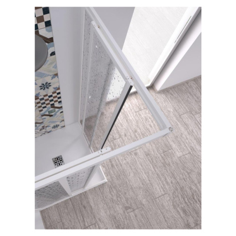 FORTE Čtvercový sprchový kout ACRIL ANGOLO NEW Barva rámu Bílá, Rozměr A 90, Rozměr B 90 OLNAC2F