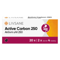 LIVSANE Active Carbon 250 Aktivní uhlí tbl.20