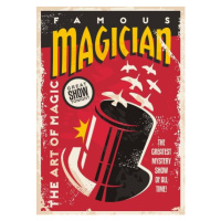 Umělecký tisk Vintage poster for magic performance -, lukeruk, (30 x 40 cm)