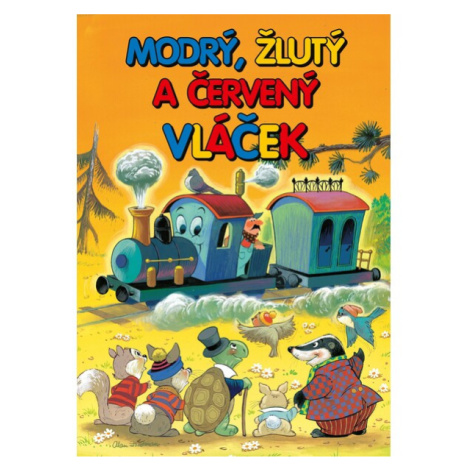 Modrý, žlutý a červený vláček