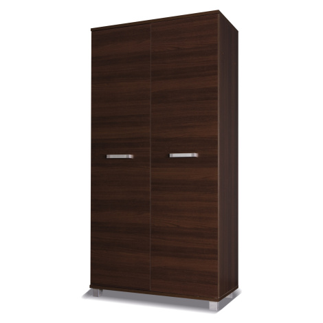 Předsíňová skříň 100 cm se šatní tyčí ANDOVER - kaštan wenge
