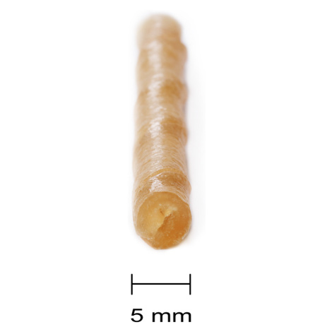 Žvýkací rolky Barkoo zatočená hovězí kůže cca 12,5 cm, Ø 5 mm - 4 x 100 kusů à 12,5 cm (2,8 kg)