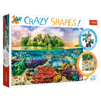 Trefl Puzzle 600 Crazy Shapes - Tropický ostrov