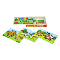 Teddies Puzzle dřevěné Moje první zvířátka