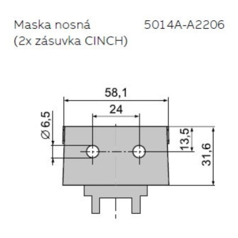 ABB nosná maska 5014A-A2206 Tango, Future Linear, Solo, Busch-axcent, Impuls, Alpha exclusive CI
