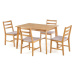 Halmar Halmar Jídelní sestava stolu se 4 židlemi CORDOBA v odstínu světlý dub
