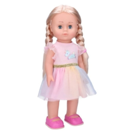 Eliška chodící panenka 41 cm, růžové šaty, Wiky, W008876