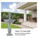 Blumfeldt Floreal, zahradní fontána, polyresin, 6 W, romantický design, vzhled kamene