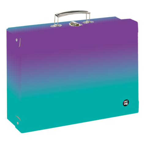 Kufřík lamino hranatý A4 Oxy Ombre - Purple-blue OXYBAG