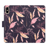 iSaprio flip pouzdro Ornamental Flowers 02 pro iPhone X/XS