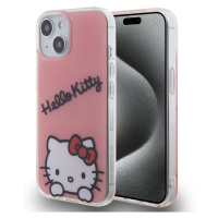 Pouzdro Hello Kitty IML Daydreaming Logo zadní kryt pro Apple iPhone 15 Pink